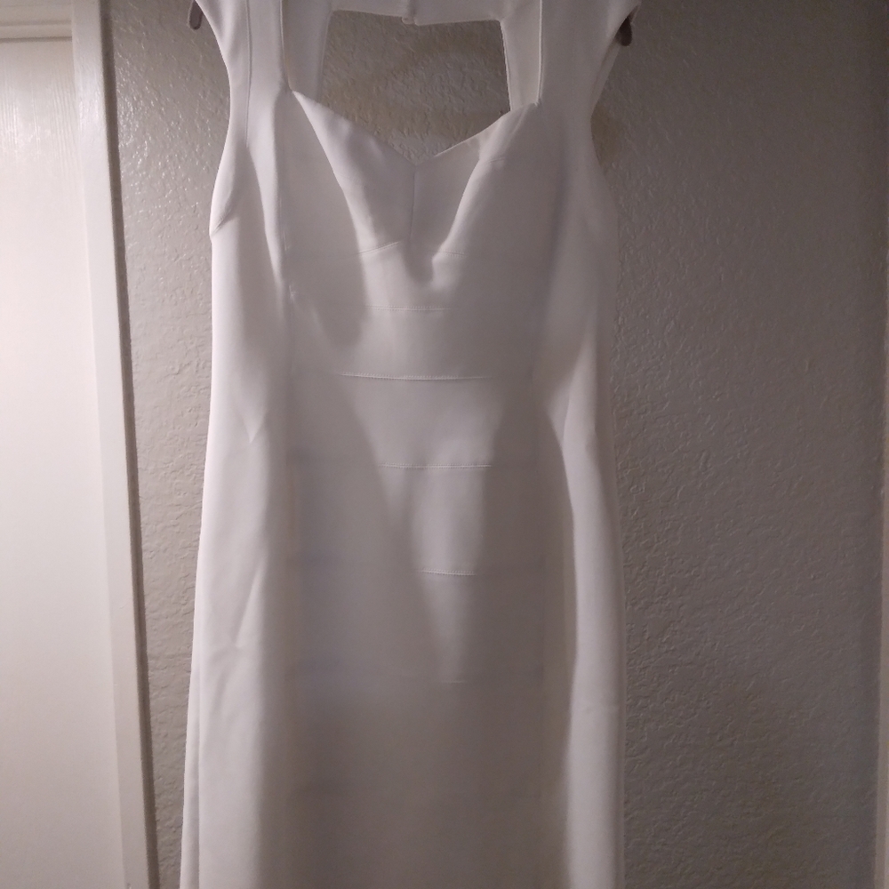 Ivory Cocktail/Dinner Midi Dress